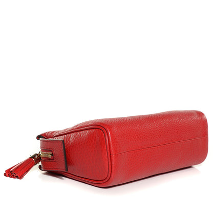 Gucci Pebbled Calfskin Soho Cosmetic Case Tabasco Red 4 of 7
