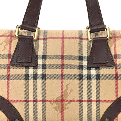 Burberry Haymarket Check Studded Bowler Brown 10 of 14