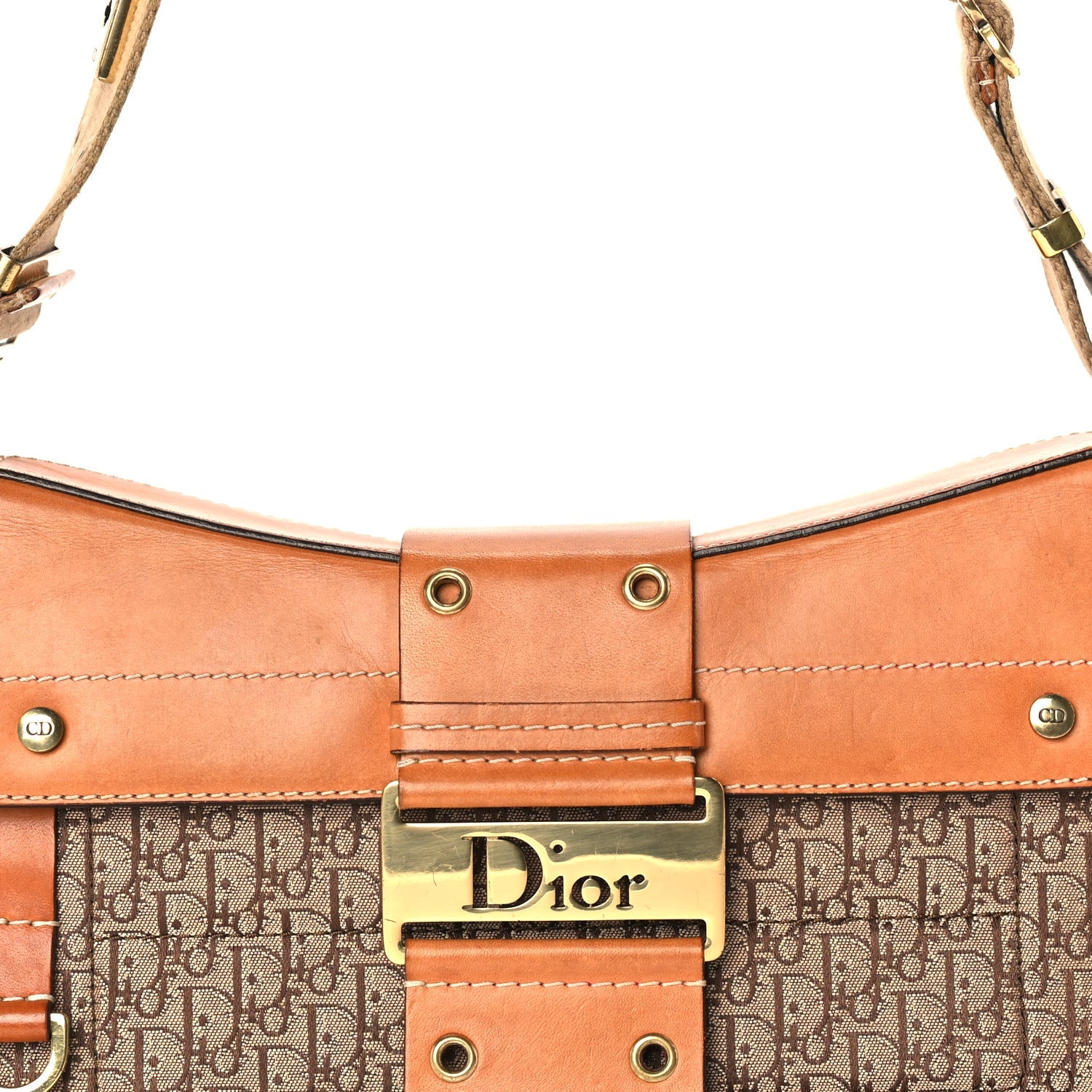 Christian Dior Calfskin Monogram Street Chic Columbus  Beige 7 of 9