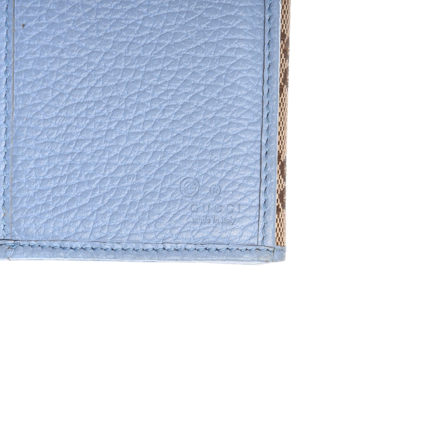 GG Plus Monogram Continental Flap Wallet Blue