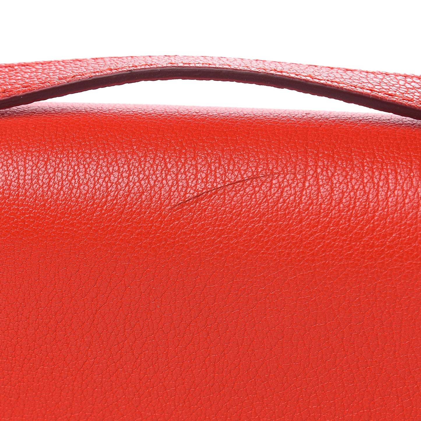 Goatskin Mini D-Ring Bag Bright Red