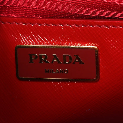 Prada Saffiano Vernice Medium Promenade Tote  Rosso 5 of 8