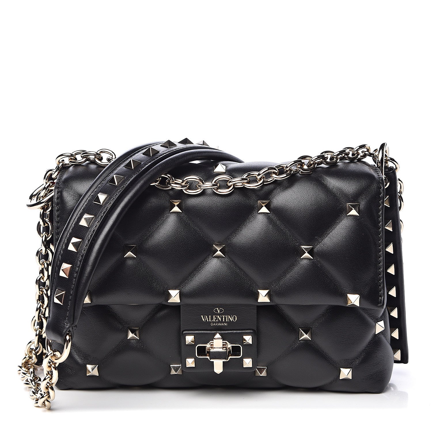 Valentino Garavani Nappa Small Candystud Crossbody Black 1 of 9