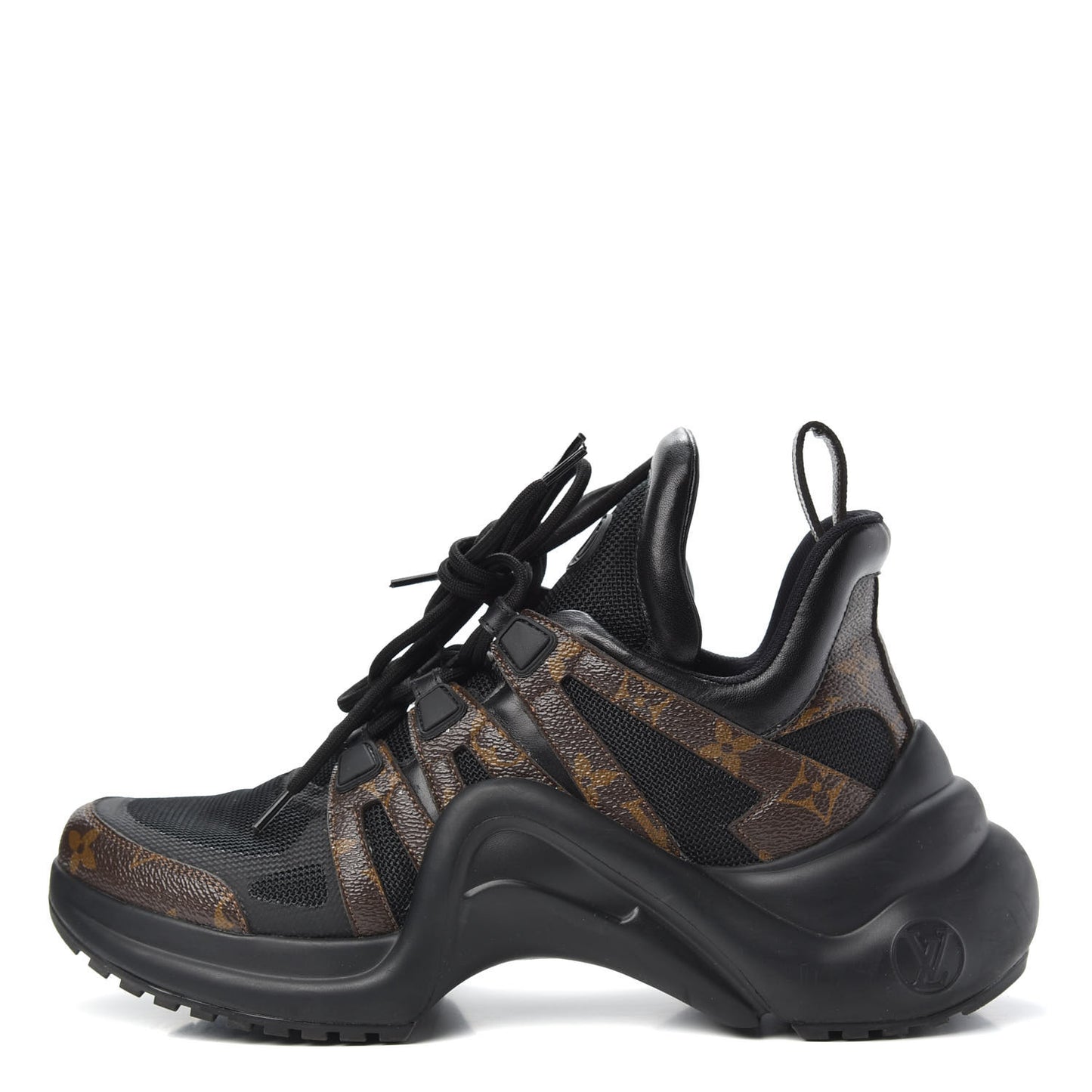 Calfskin Patent Monogram LV Archlight Sneakers 40 Black