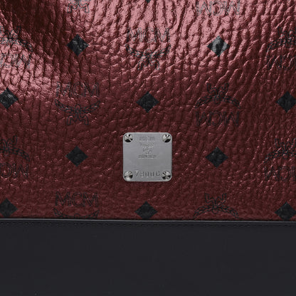 MCM Metallic Visetos Medium Hobo Bag Scooter Red 10 of 11