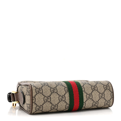 Gucci GG Supreme Monogram Web Mini Ophidia Shoulder Bag Brown 4 of 10