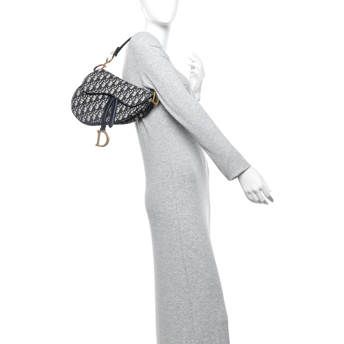 Oblique Saddle Bag Blue