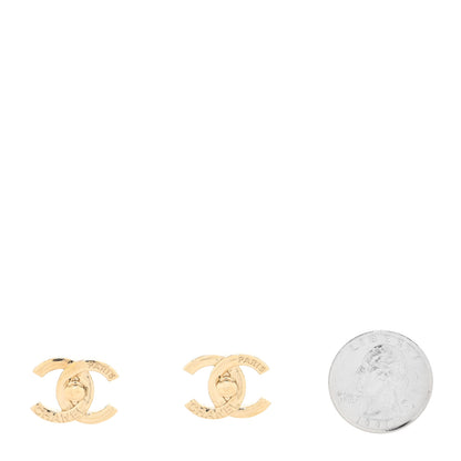 Chanel Metal CC Turnlock Earrings Gold 2 of 4