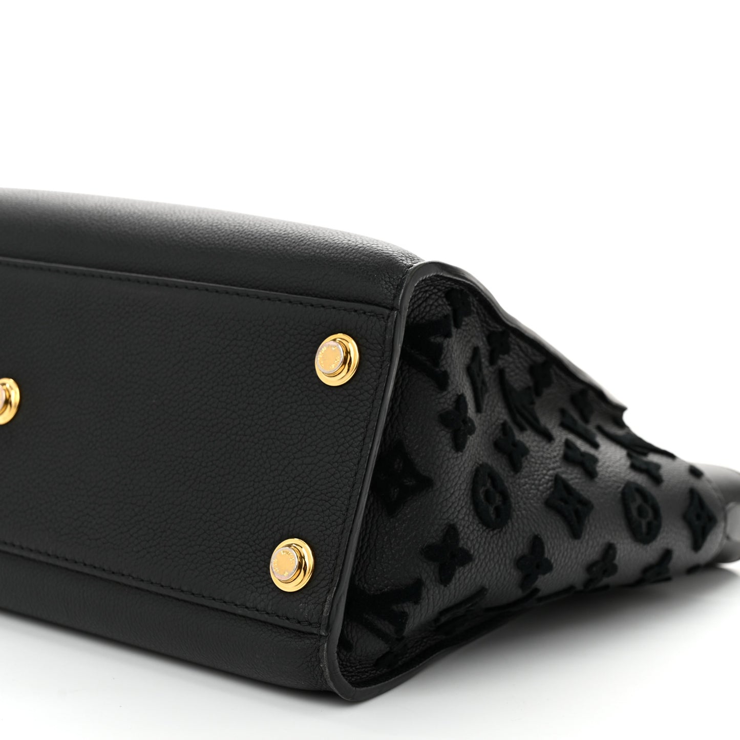 Calfskin Monogram Tufting On My Side Black