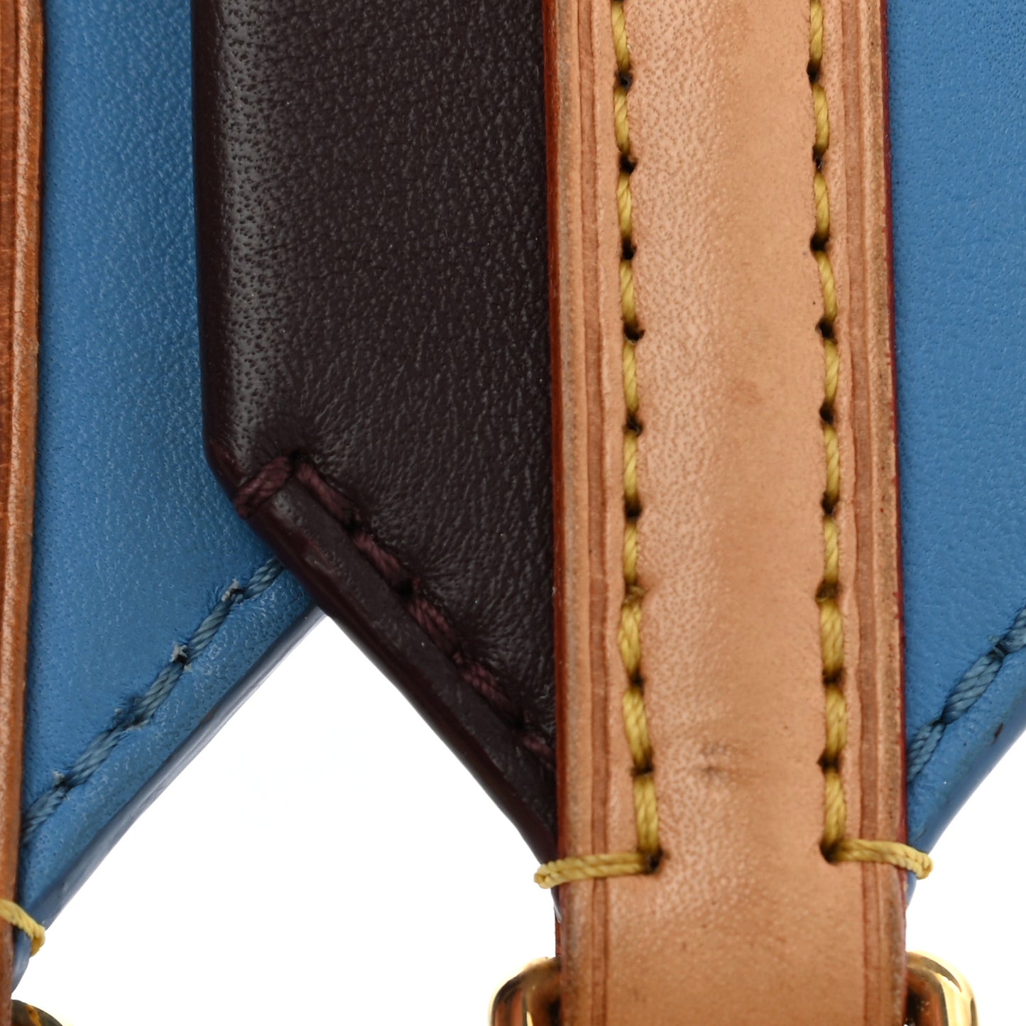 Calfskin Cluny MM Shoulder Strap Blue Glacial