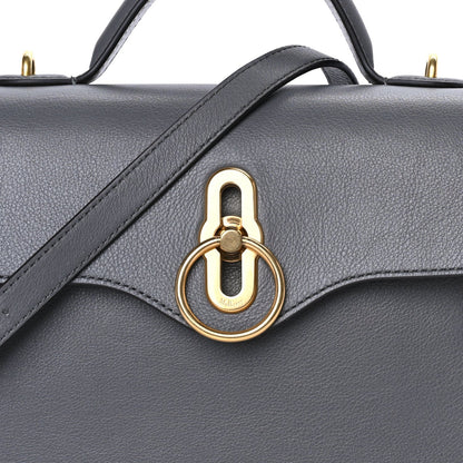 Mulberry Small Classic Grain Calfskin Mini Seaton Grey 6 of 7