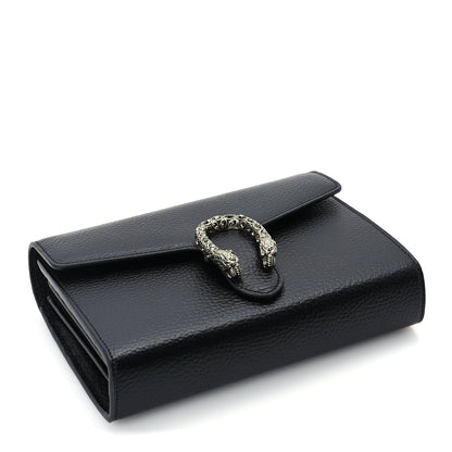 Gucci Calfskin Mini Dionysus Chain Wallet Black 3 of 8