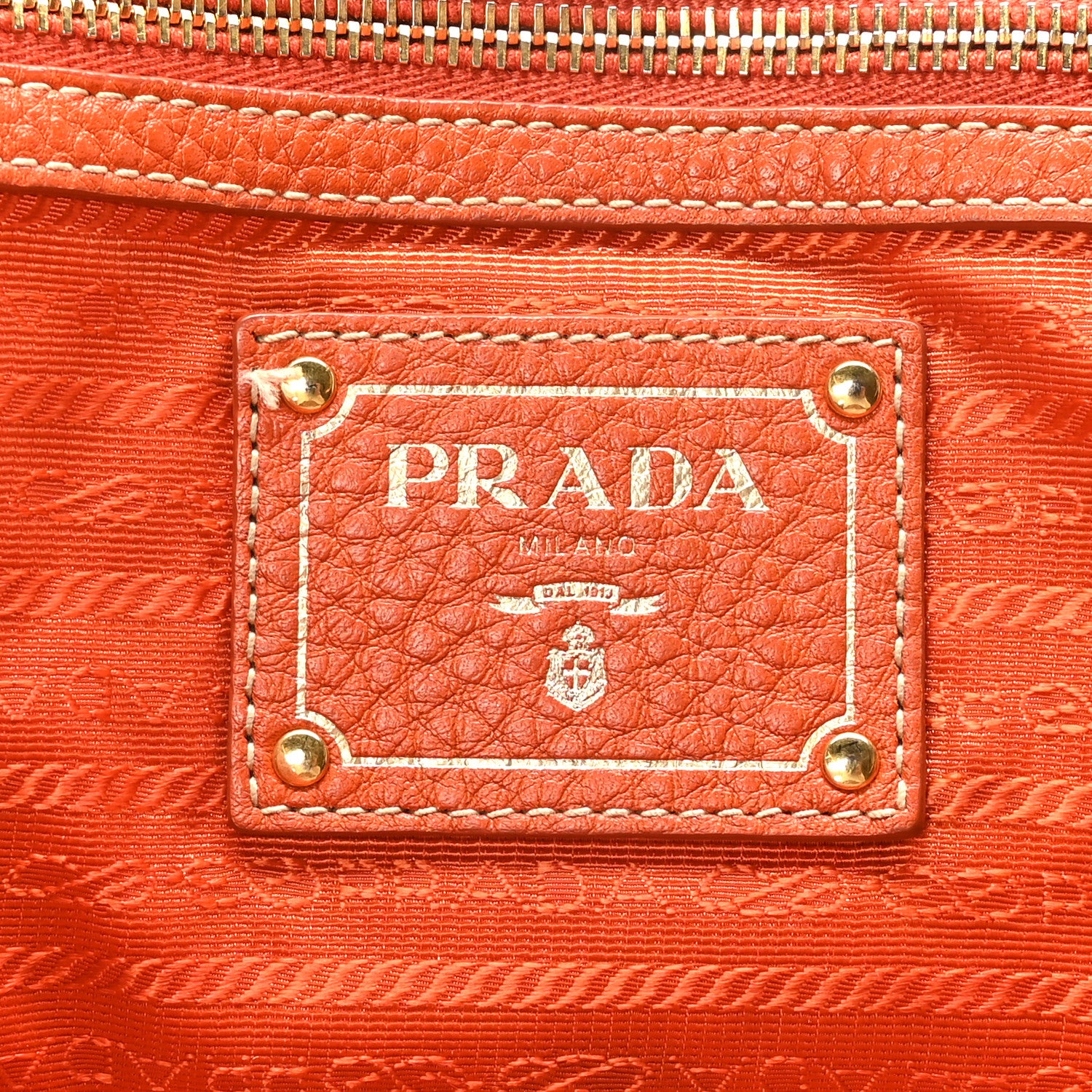 Prada Vitello Daino Tote Rame 6 of 14