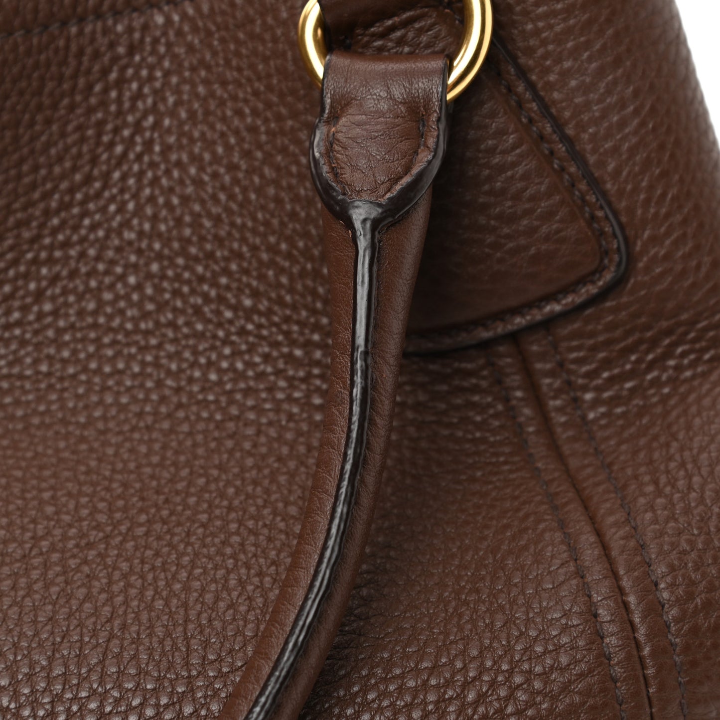 Vitello Daino Shoulder Bag Bruciato