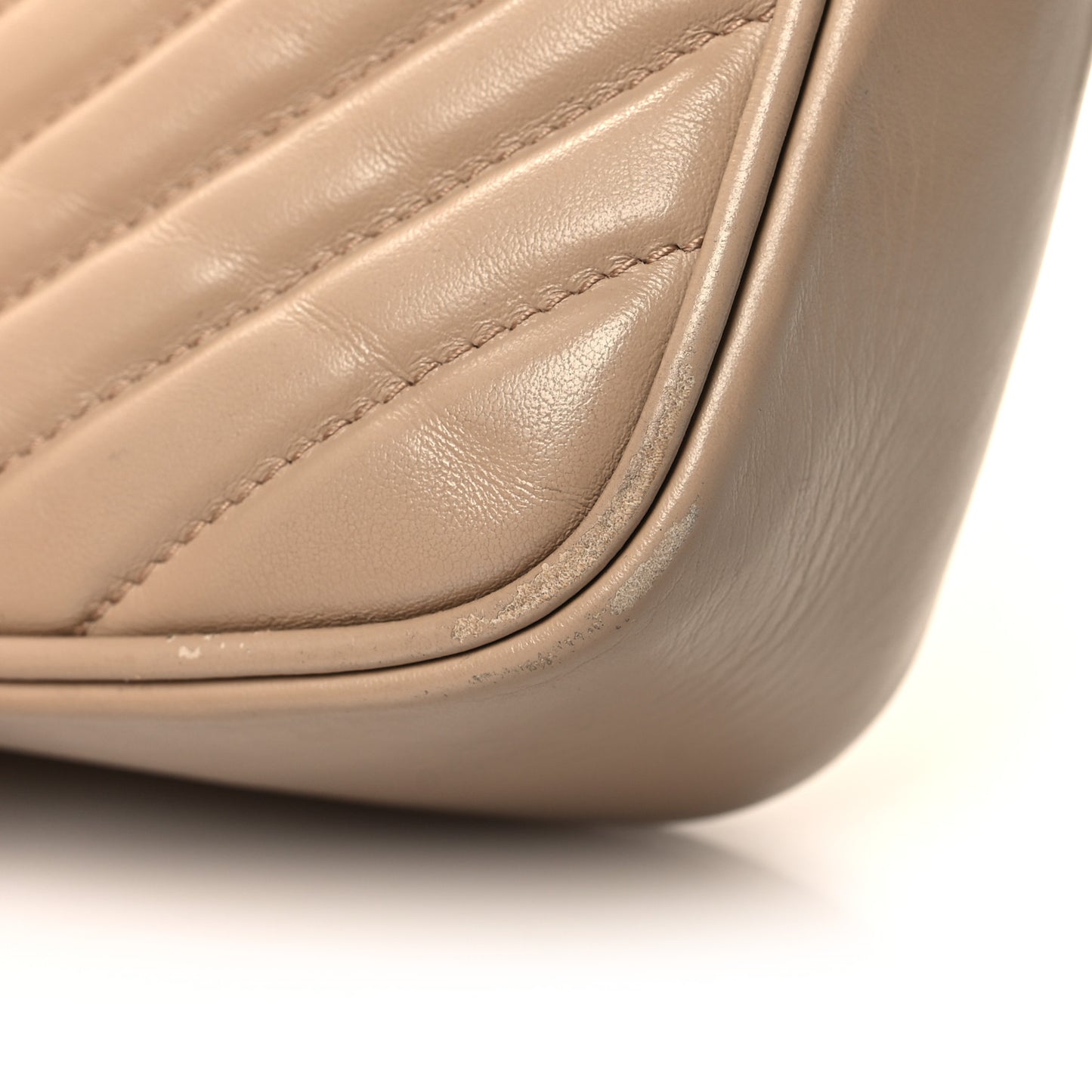 Calfskin Matelasse Monogram Lou Camera Bag Dark Beige