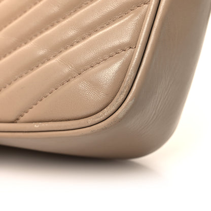 Saint Laurent Calfskin Matelasse Monogram Lou Camera Bag Dark Beige 11 of 13