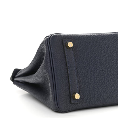 Hermes Togo Birkin 25 Bleu Nuit 9 of 11