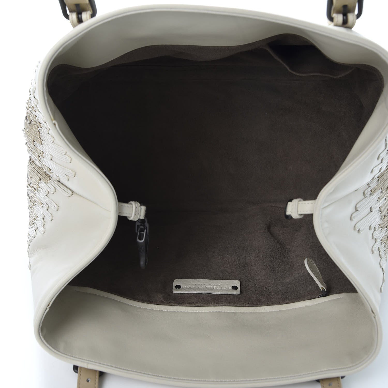 Bottega Veneta Nappa Intrecciato Medium Flow Wave Tote Mink Mist 4 of 8