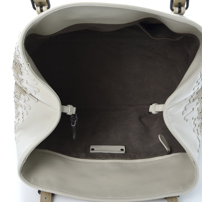 Bottega Veneta Nappa Intrecciato Medium Flow Wave Tote Mink Mist 4 of 8