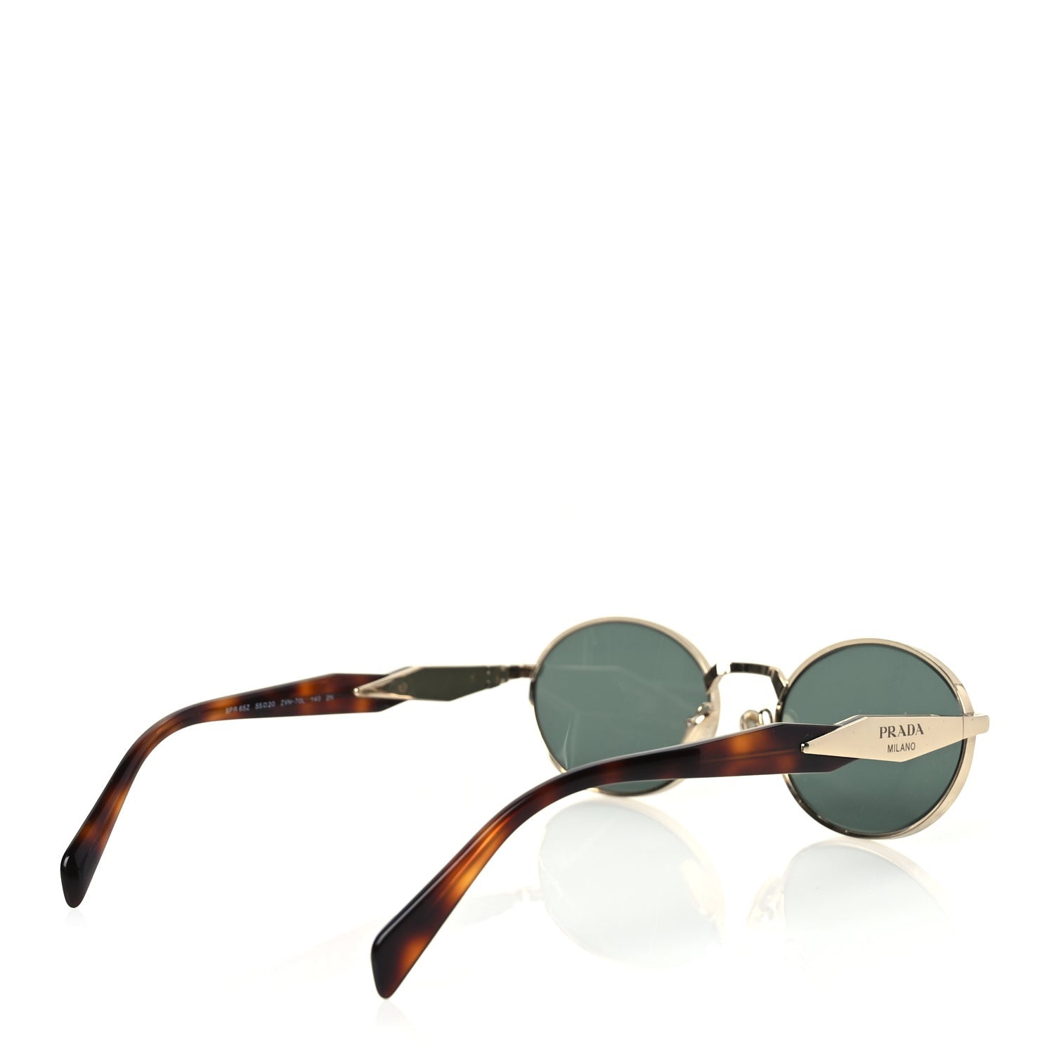 Prada Metal Logo Sunglasses SPR 65ZS Gold 4 of 7