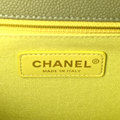 Chanel Grained Calfskin Quilted Cuba Flap Khaki 5 of 9