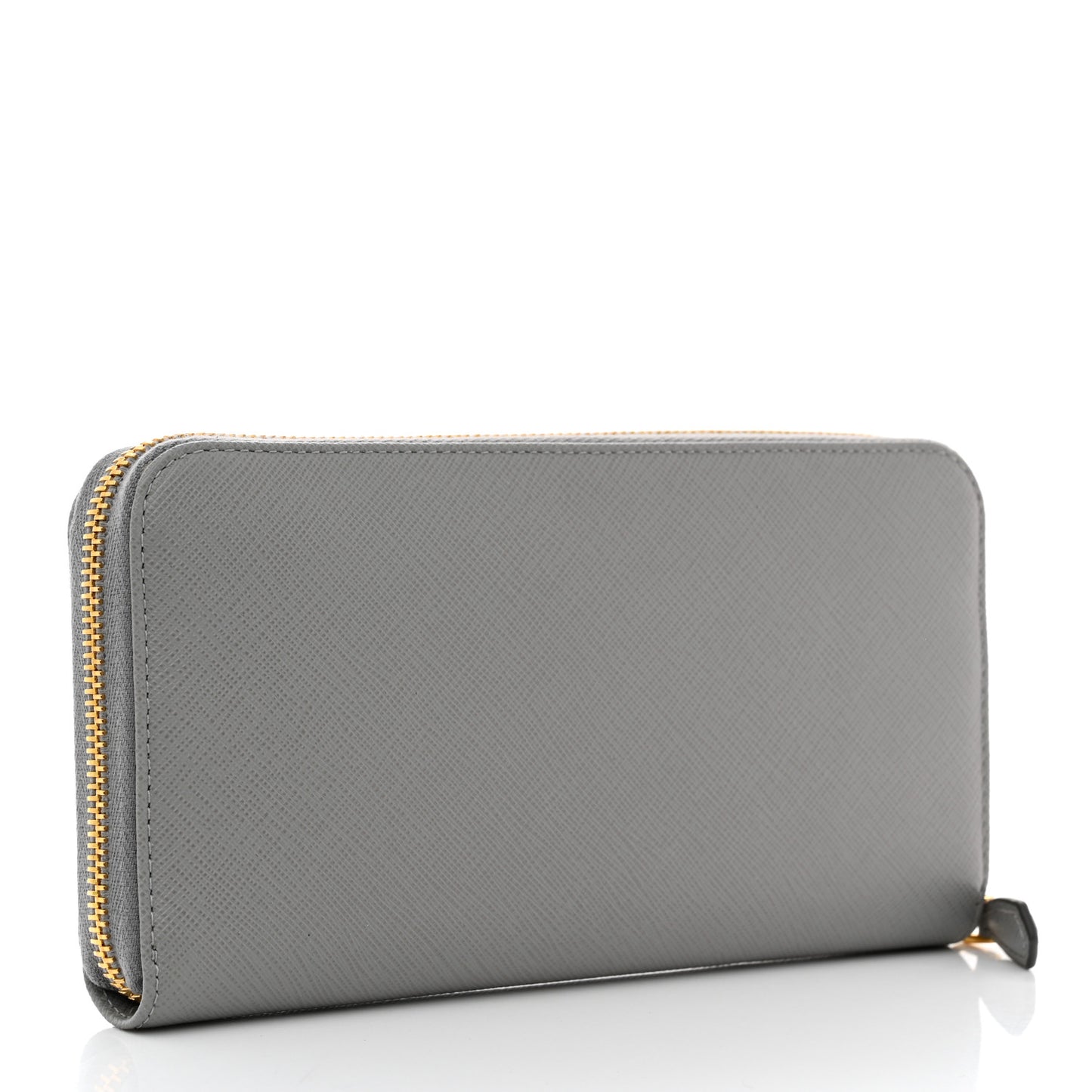 Saffiano Metal Zip Around Wallet Nube