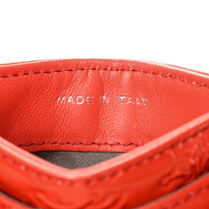 Chanel Patent Calfskin Lucky Symbols Card Holder Case Rouge Clair 6 of 8