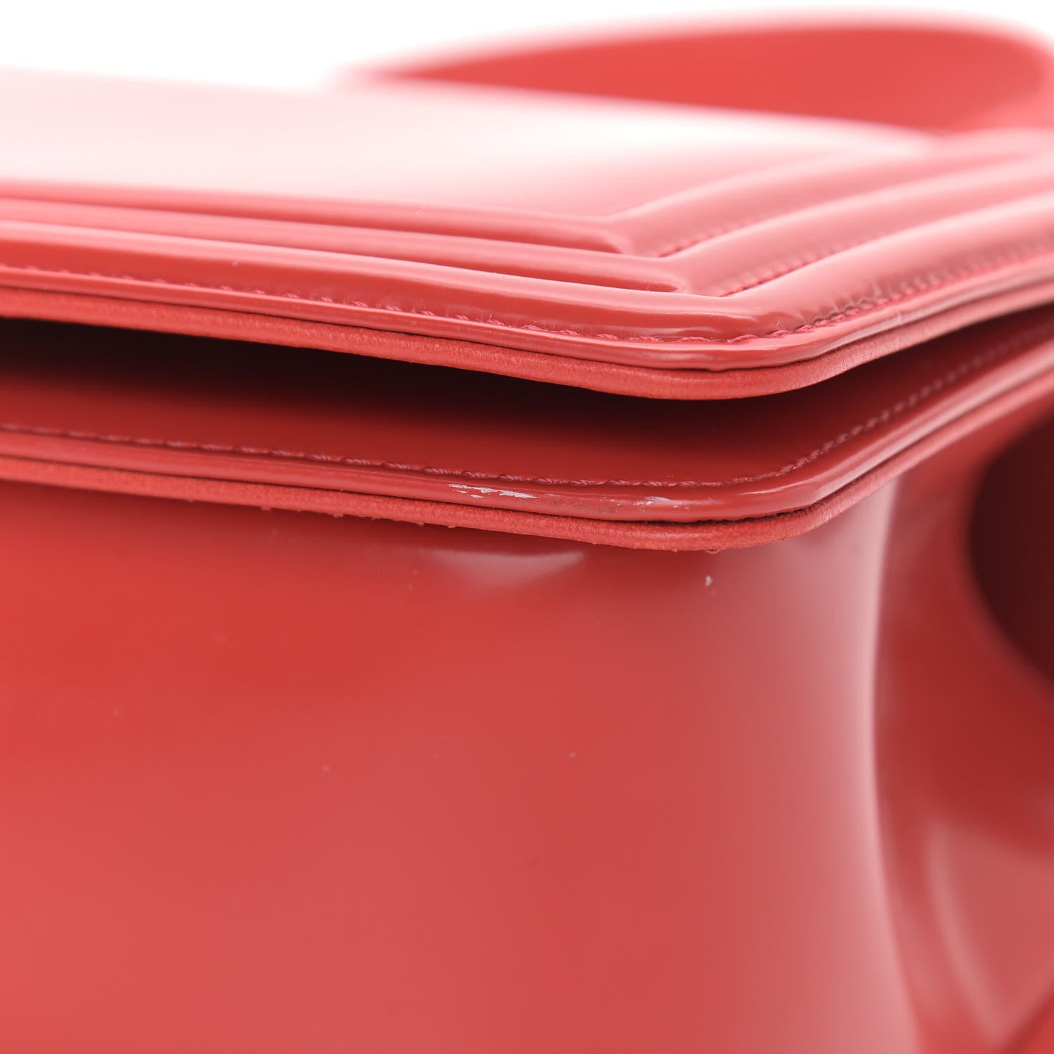 Chanel Glazed Calfskin Medium Boy Flap Red 9 of 12