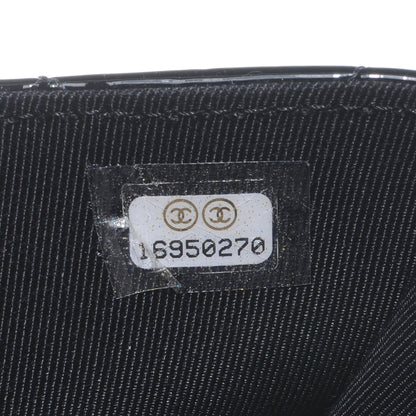 Chanel Patent Quilted Travel Wallet Black 8 of 8