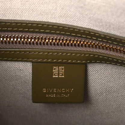 Givenchy Shiny Lord Calfskin Small Antigona Dark Khaki 5 of 8