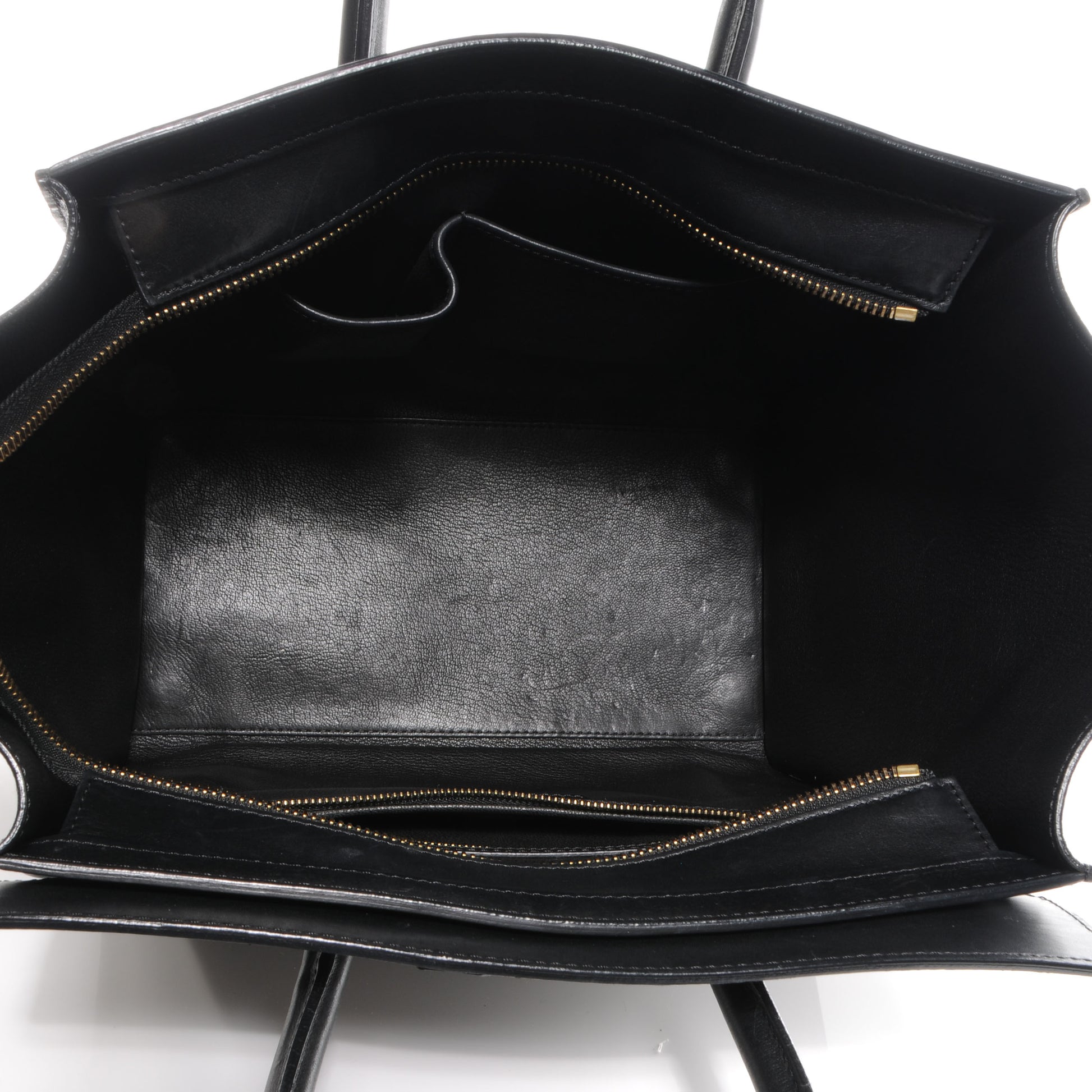 Celine Palmelato Leather Mini Luggage Black 5 of 9