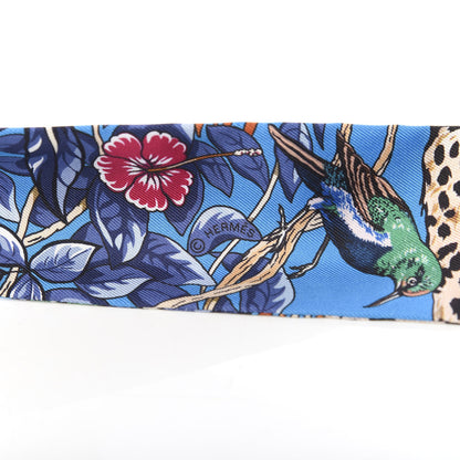 Hermes Silk Jungle Love Love Twilly Bleu Gitane Gris Bleuete 3 of 4