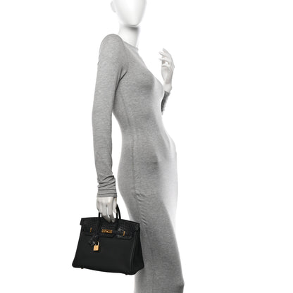 Hermes Togo Matte Alligator Birkin Touch 25 Black 2 of 10