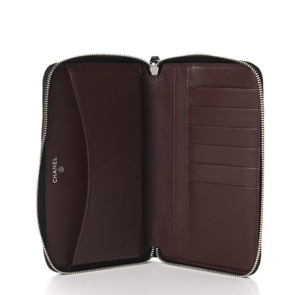 Chanel Caviar Quilted Large Zip Around Organizer Wallet Black 5 of 9