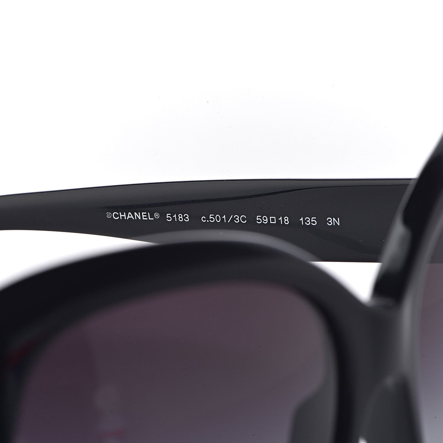 Chanel CC Sunglasses 5183 Black 6 of 9