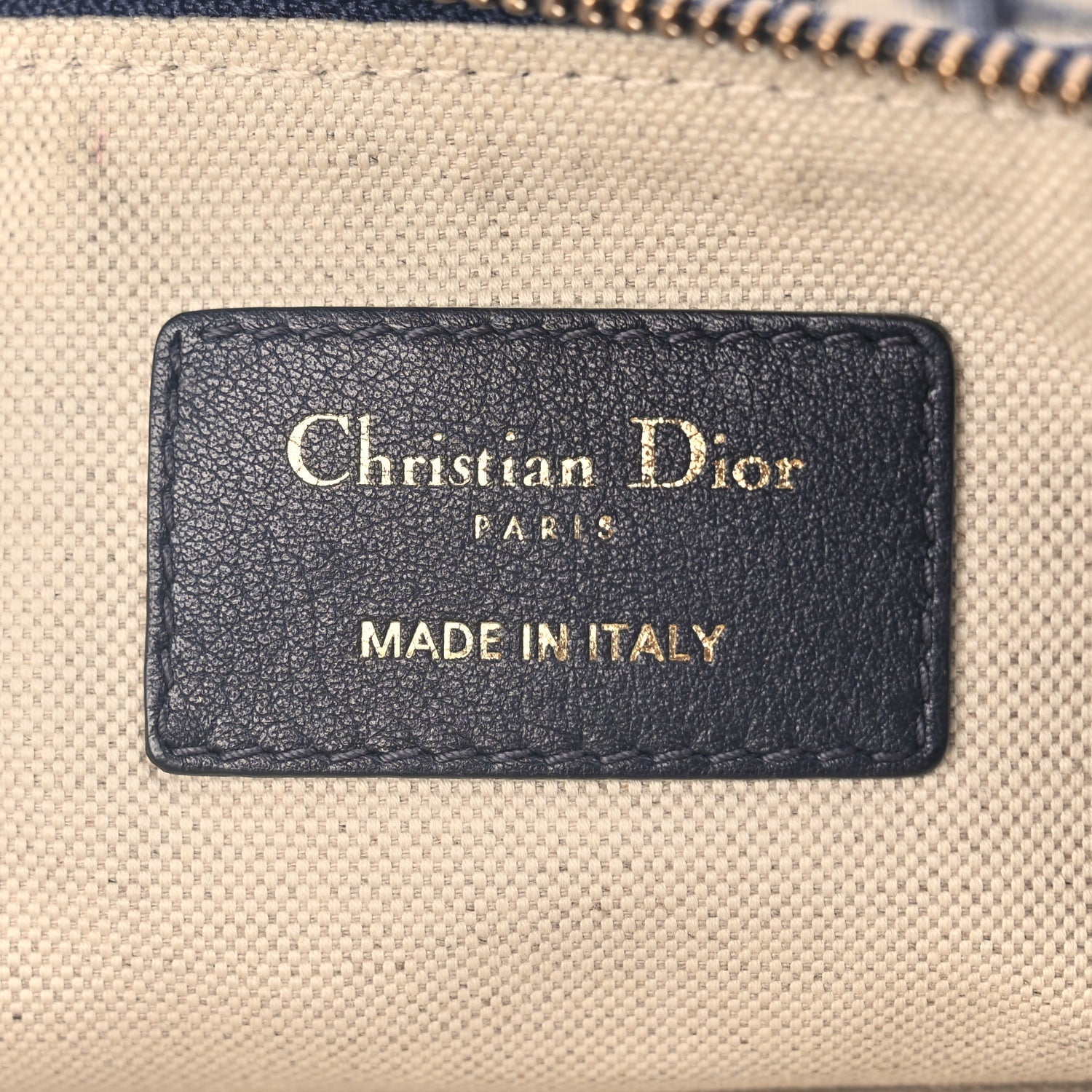 Christian Dior Oblique Travel Pouch Navy Blue 6 of 7