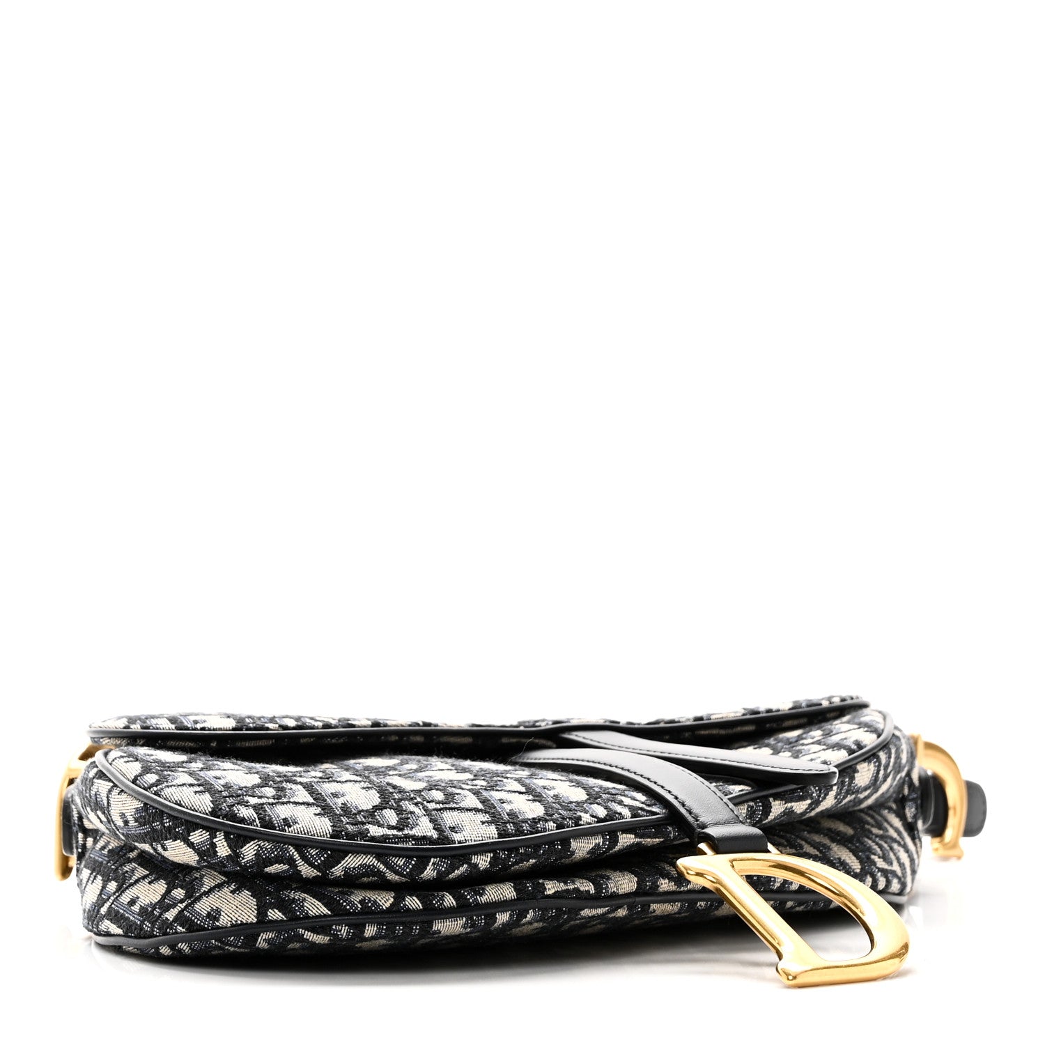 Christian Dior Oblique Saddle Bag Blue 4 of 10