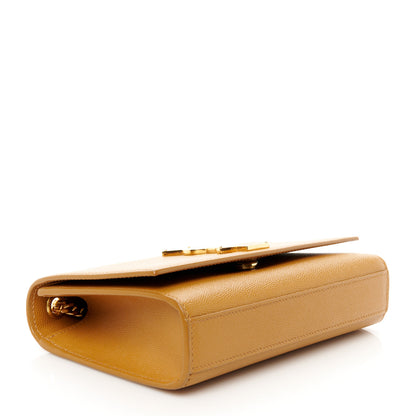 Saint Laurent Grain De Poudre Small Monogram Kate Satchel Dark Sun 4 of 11