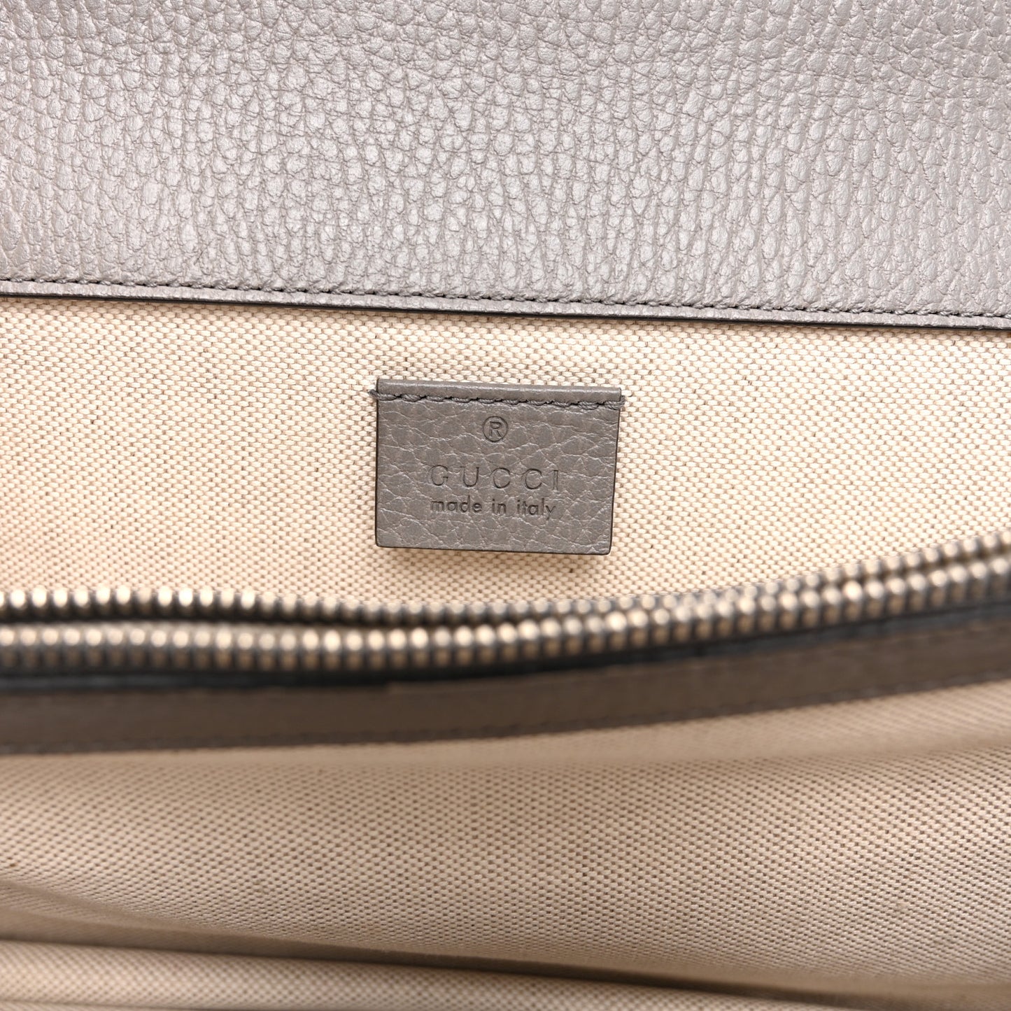 Pebbled Calfskin Small Dionysus Shoulder Bag Dusty Grey
