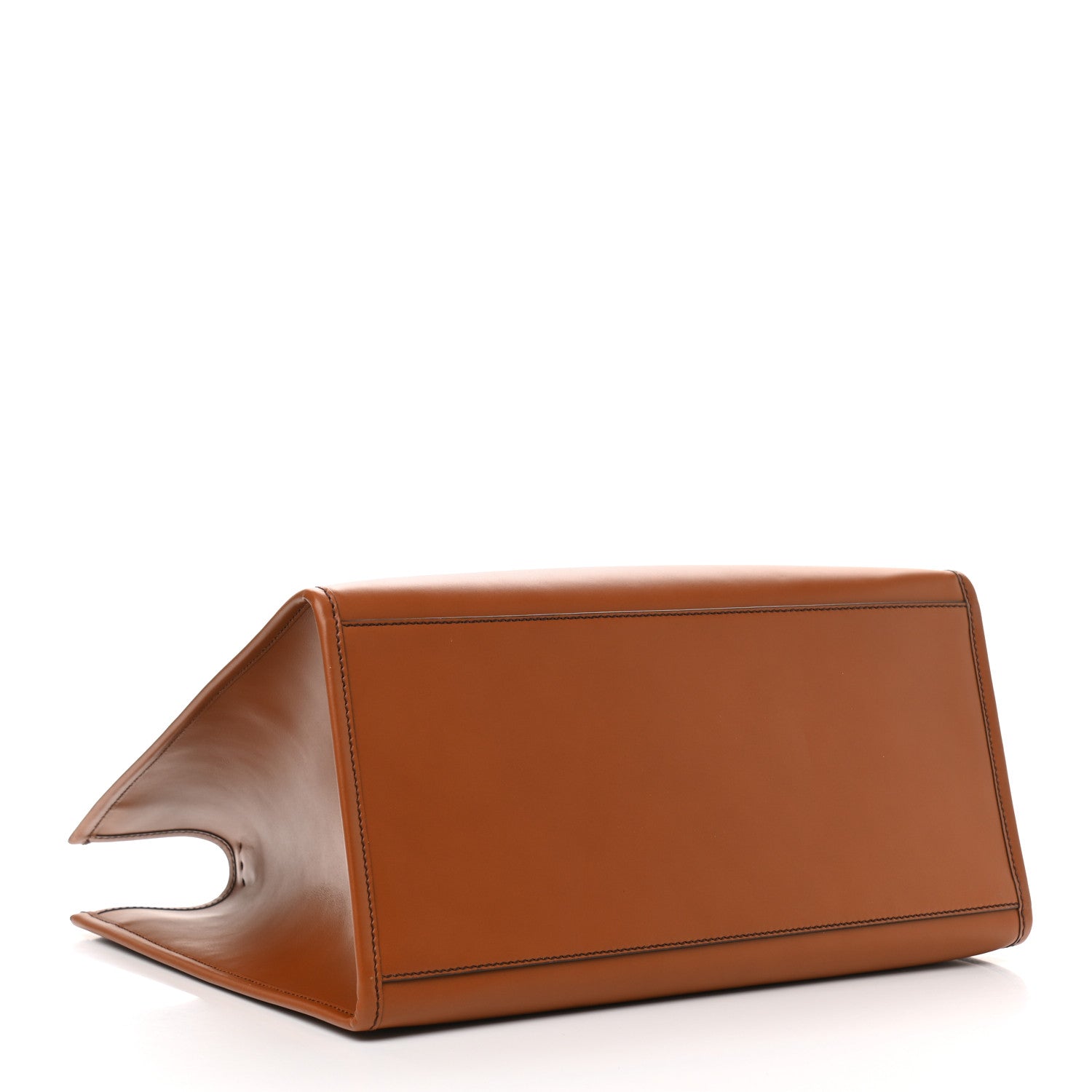 Fendi Vitello King Plexiglass Large Fendi Sunshine Shopper Tote Cuoio 4 of 11