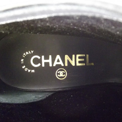 Chanel Satin Bow Boots 40 Black 7 of 7