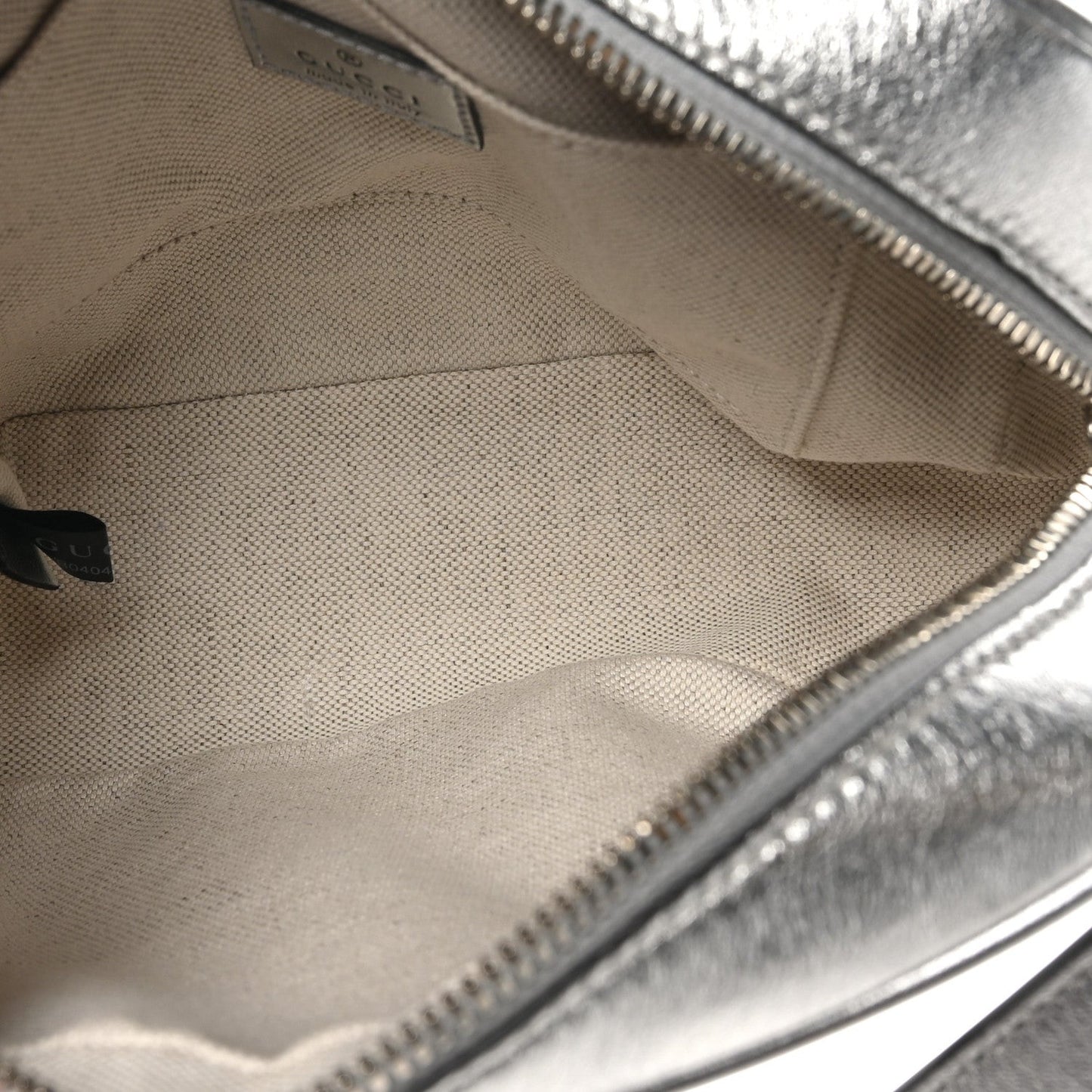 Metallic Sakai Be Green Calfskin Diagonal Stitched Small Blondie Shoulder Bag Silver