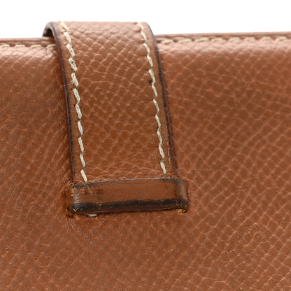 Hermes Courchevel Bearn Gusset Wallet Gold 8 of 8