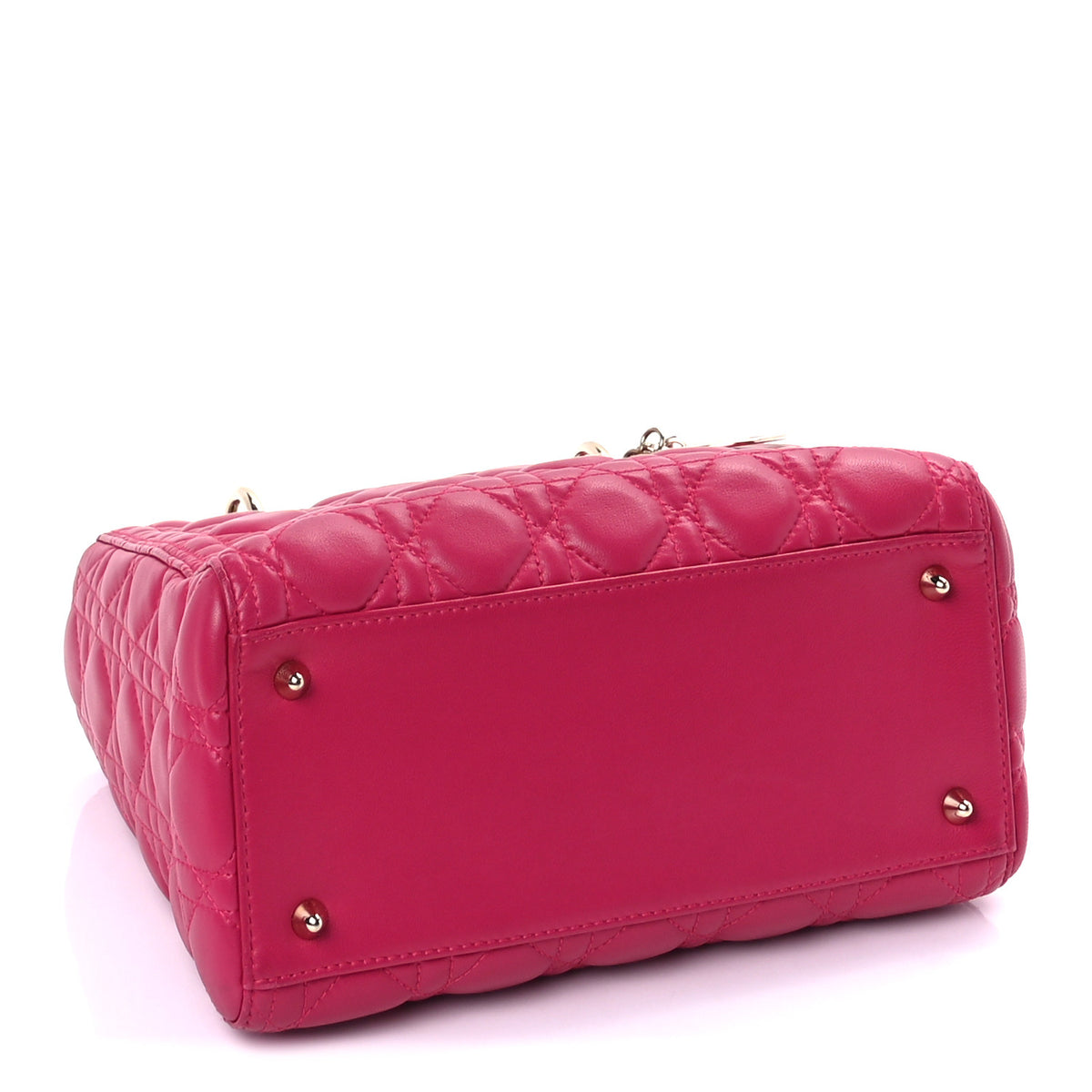 Lambskin Cannage Medium Lady Dior Pink