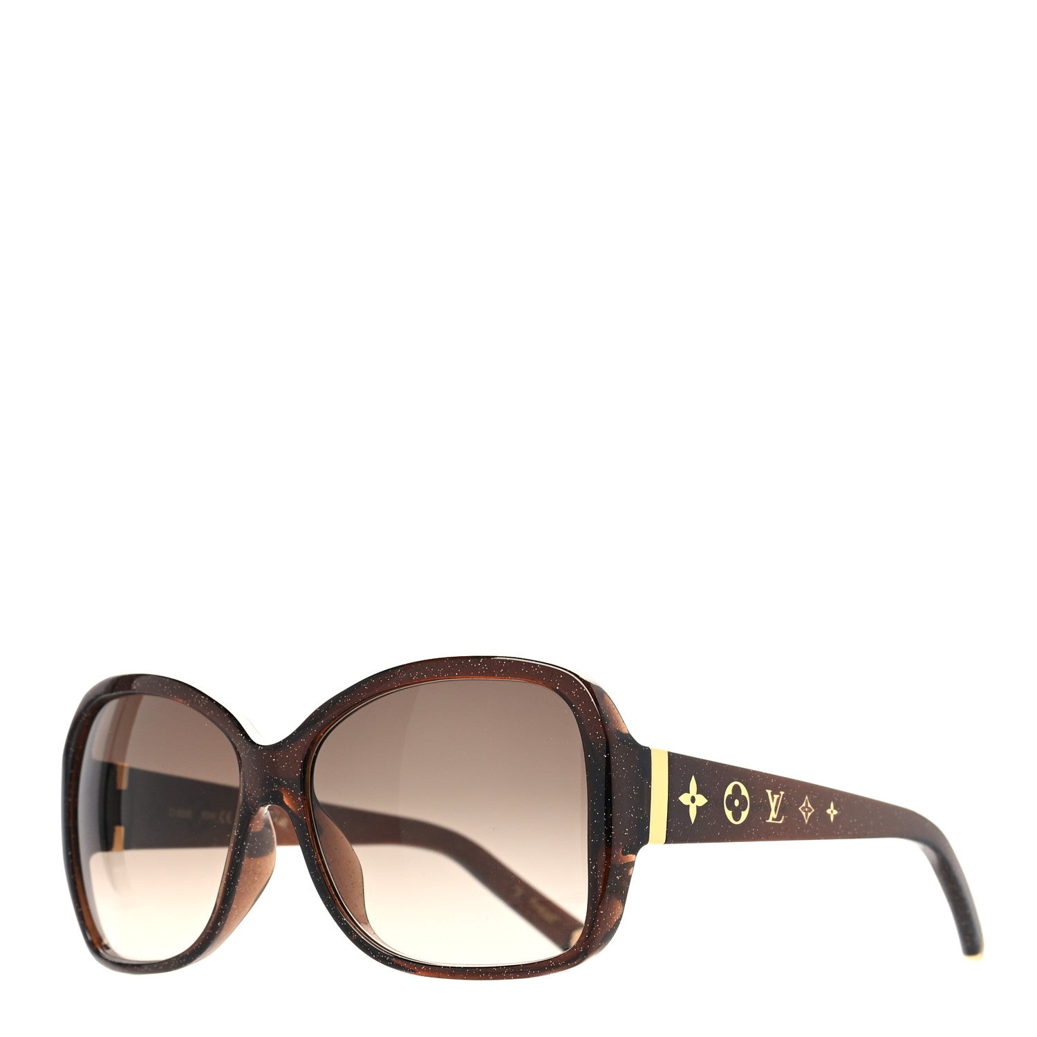 Louis Vuitton Acetate Obsession GM Sunglasses Z0459W Brown Glitter 1 of 8