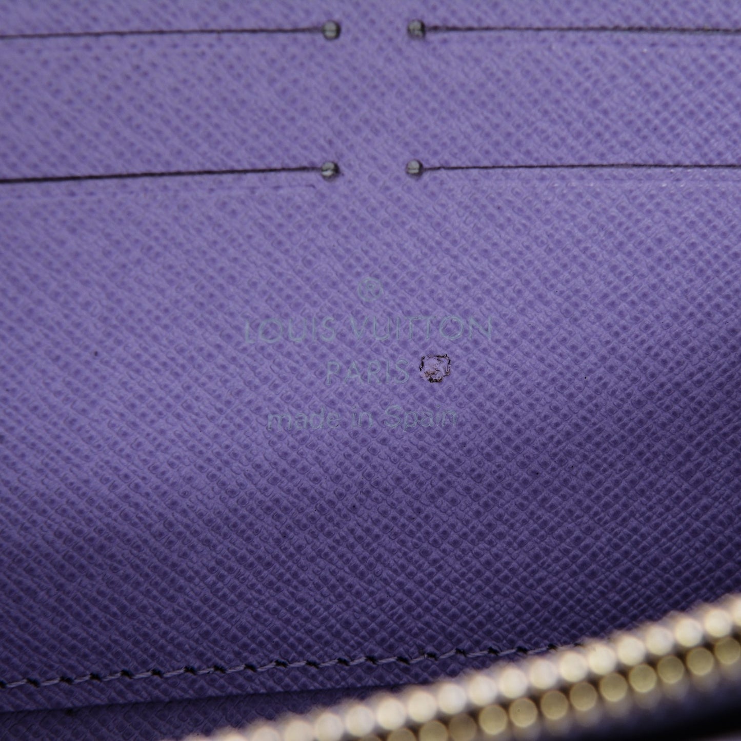 Monogram Multicolor Zippy Wallet Black Violet