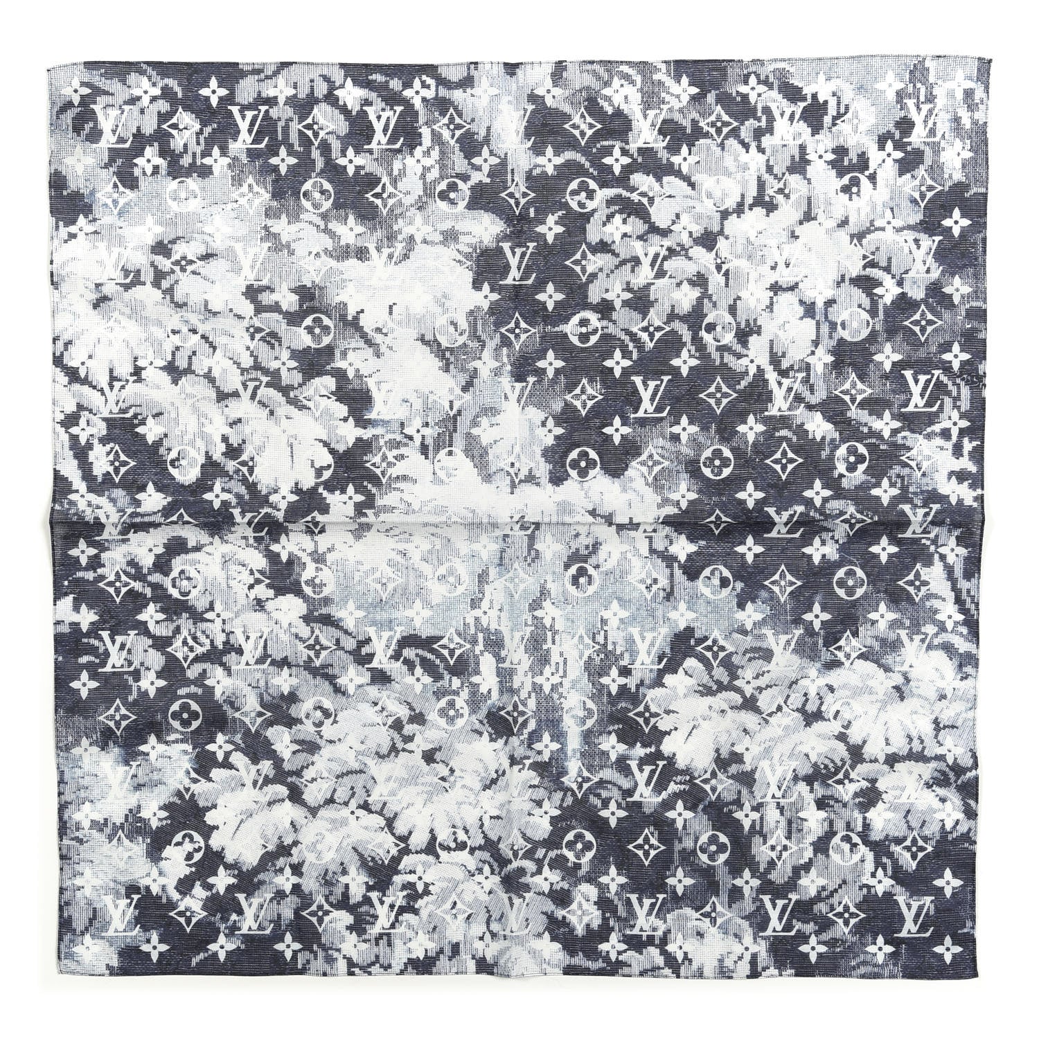 Louis Vuitton Monogram Tapestry Bandana Face Mask Set Blue 2 of 6