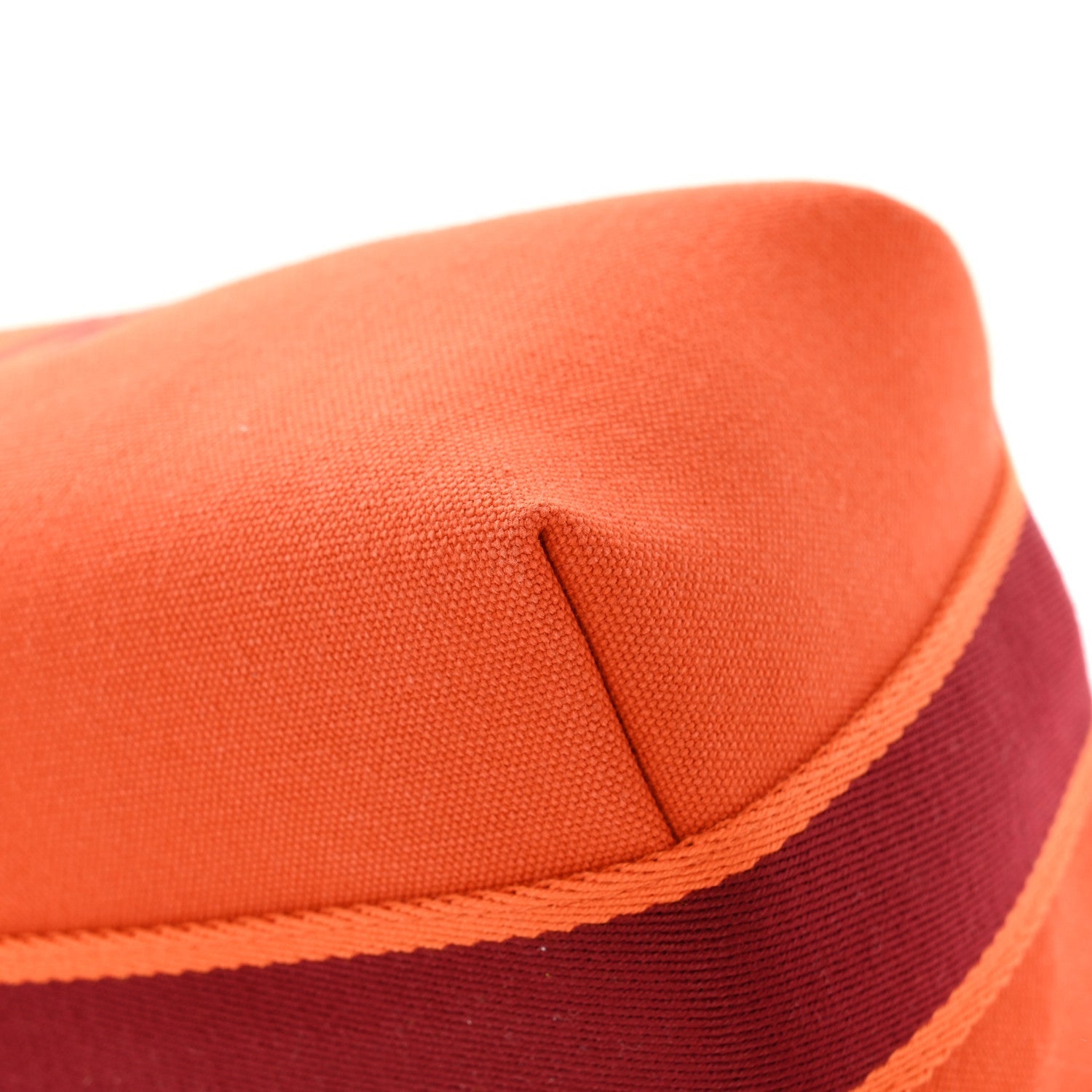 Hermes Canvas Small Bride-A-Brac Pouch Orange Burgundy 7 of 7