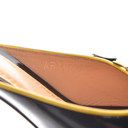 Louis Vuitton Glazed Calfskin Open Toe Mule Sandals 41 Black 10 of 15