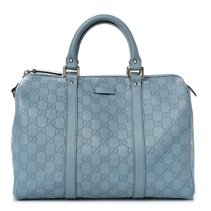 Gucci Guccissima Medium Joy Boston Light Blue 1 of 9